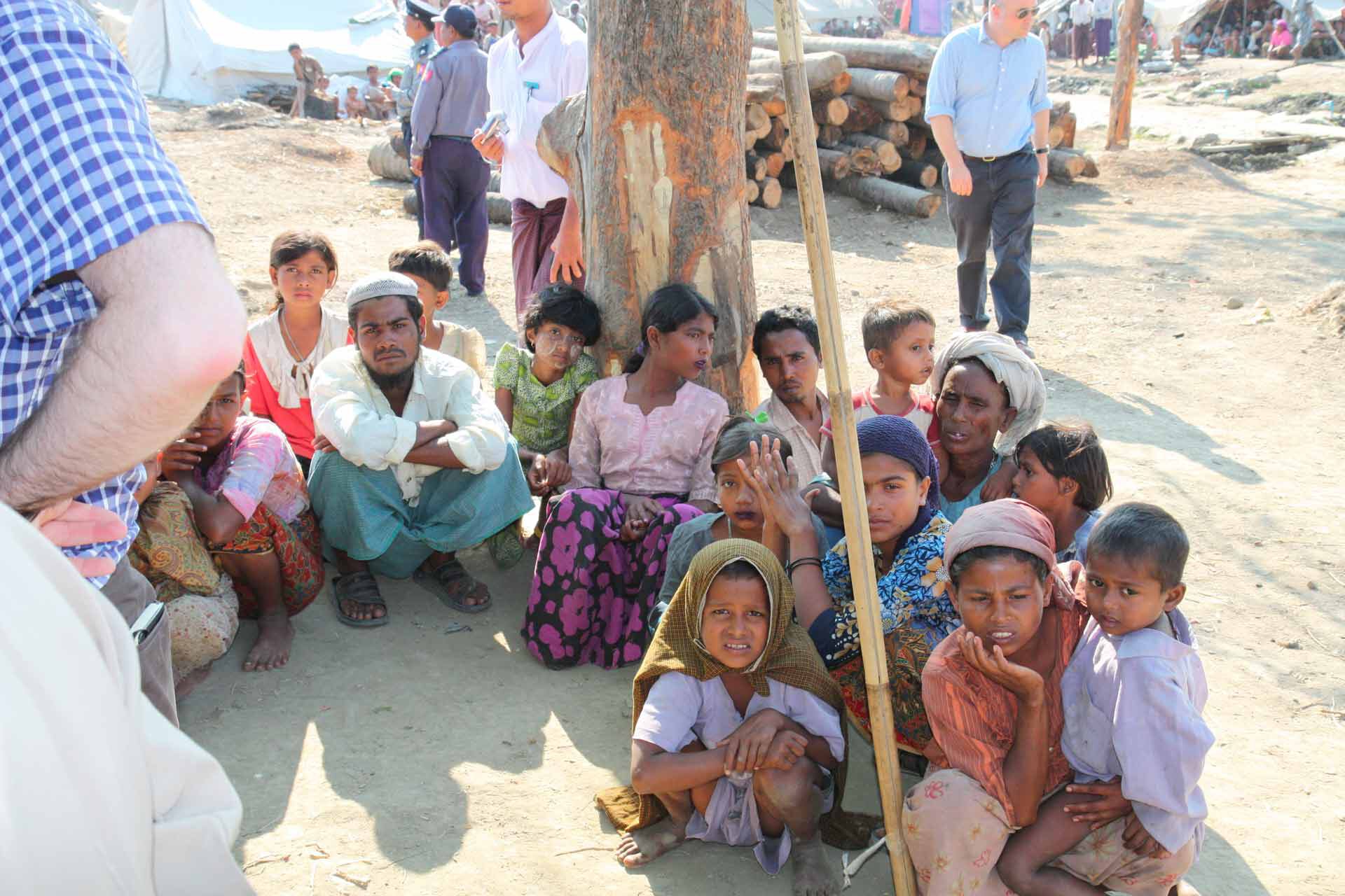 Réfugiés Rohingyas dans l’État d’Arakan, subdivision administrative de Birmanie.